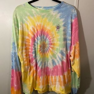 tie dye long sleeve Simply Southern t-shirt